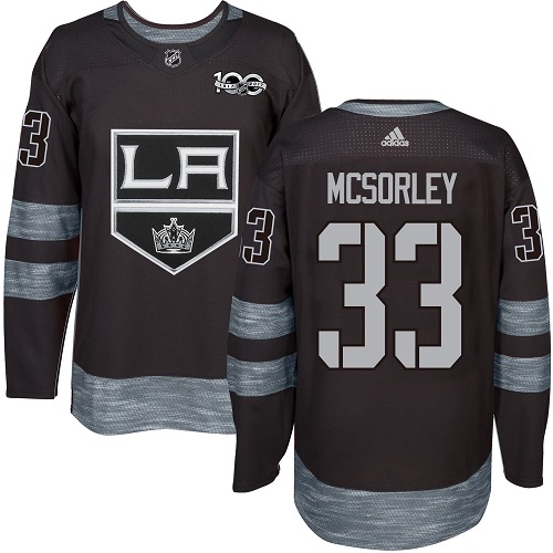 Kinder Los Angeles Kings Eishockey Trikot Marty Mcsorley #33 Authentic Schwarz 1917-2017 100th Anniversary